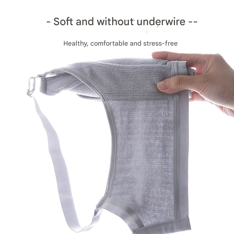 Maternity Plus Size Breathable Cotton Open Button Nursing Bra