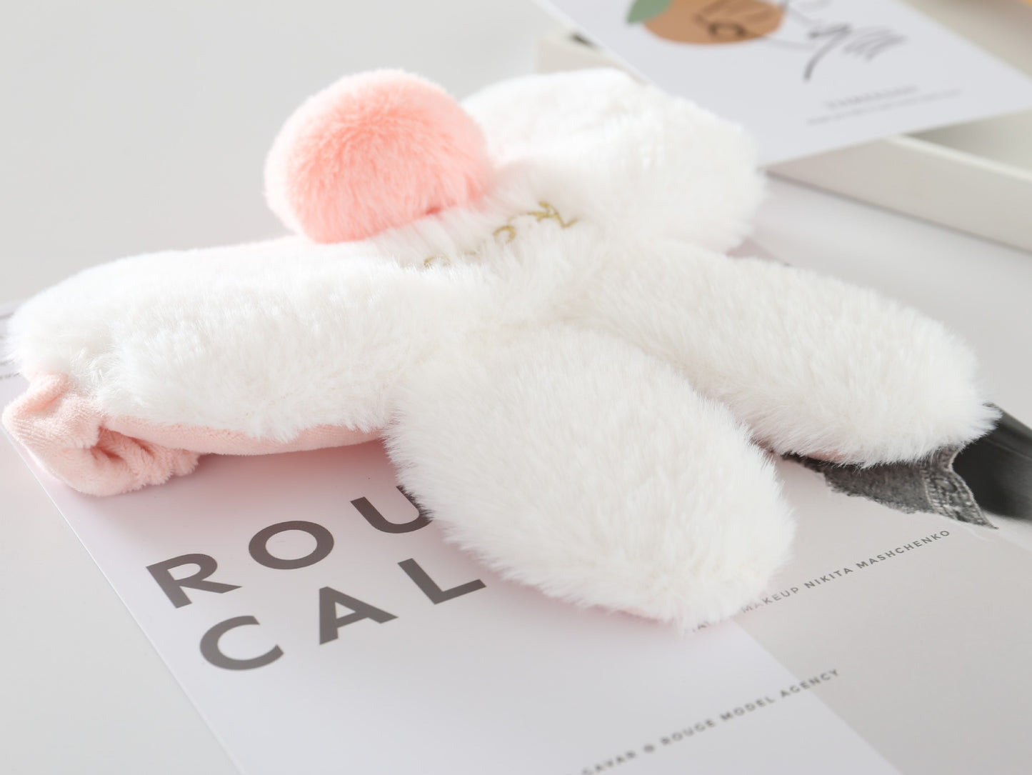 Rabbit Plush Style Sleep Shading Headband Sleeping Eye Mask