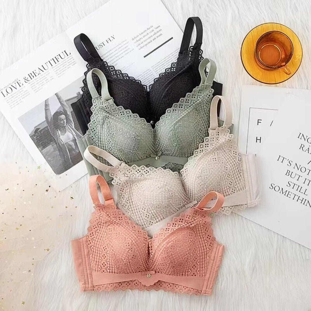 Non-Magnetic Silky AB Cup Medium Thickness Comfortable and Breathable Brassiere