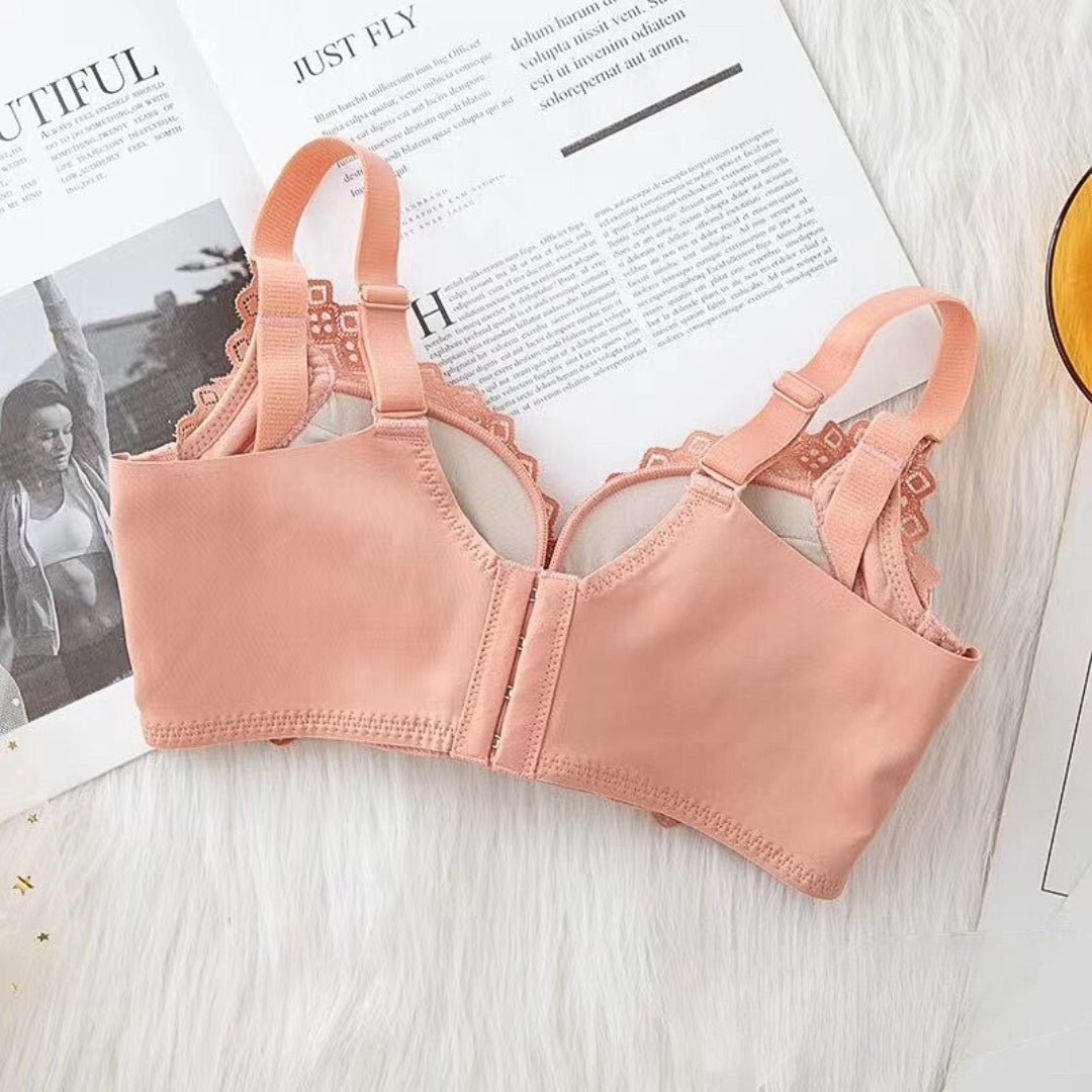 Non-Magnetic Silky AB Cup Medium Thickness Comfortable and Breathable Brassiere