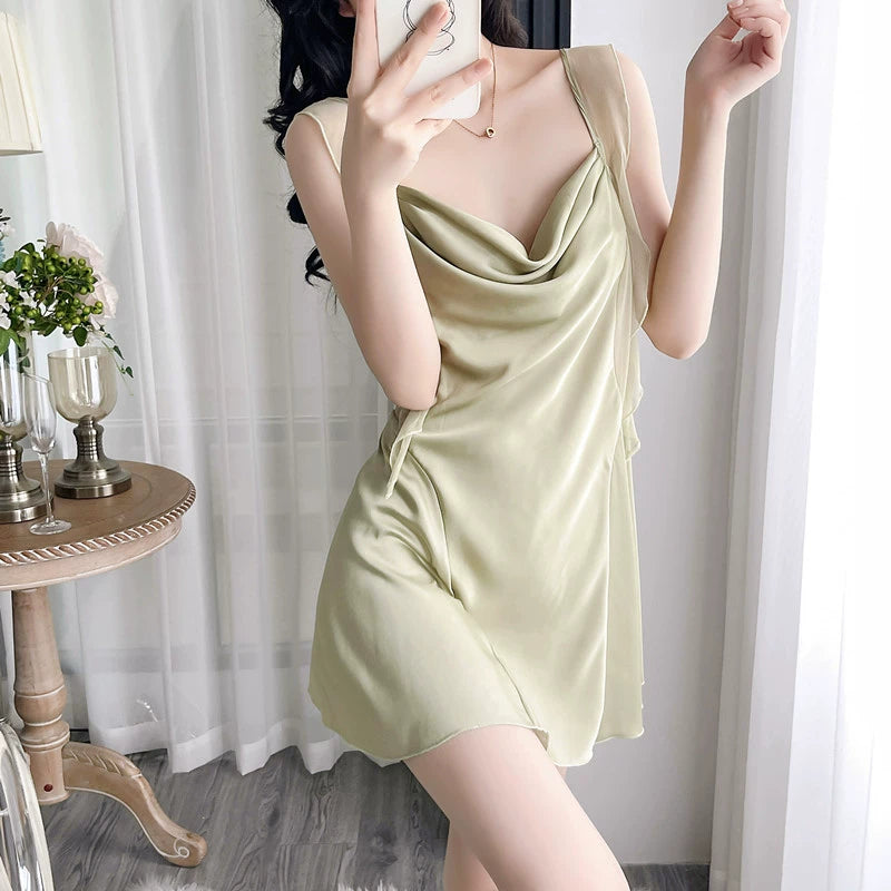 Women's Summer Sexy Lace Pure Lust Suspenders Nightdresses