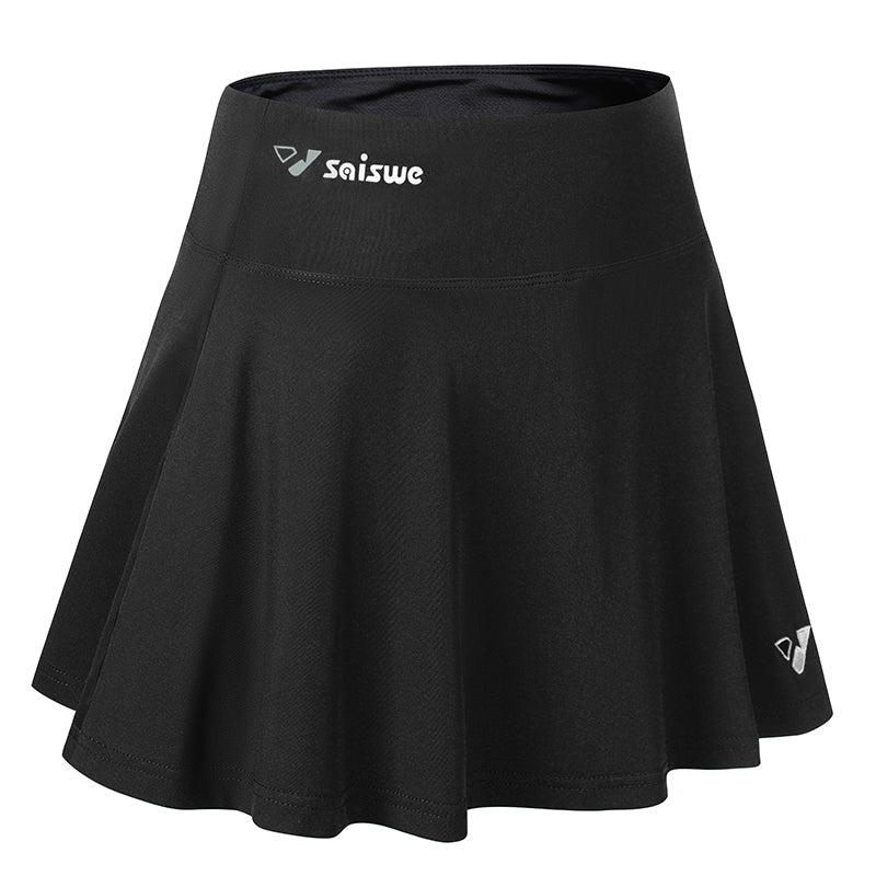 Women's Sports Short Skirt Quick-Drying Breathable Half-Length Pleated Pants Skirt