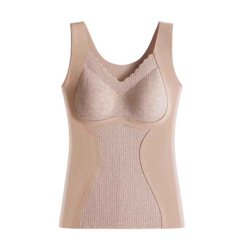 Winter Thermal Vest For Women's Inner-Wear With Bra Pads