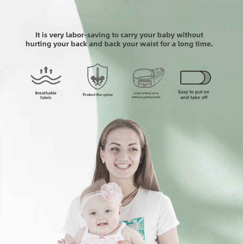 Lightweight Baby Waist Stool Front Hold Multifunctional Scarf Baby Carrier Artifact