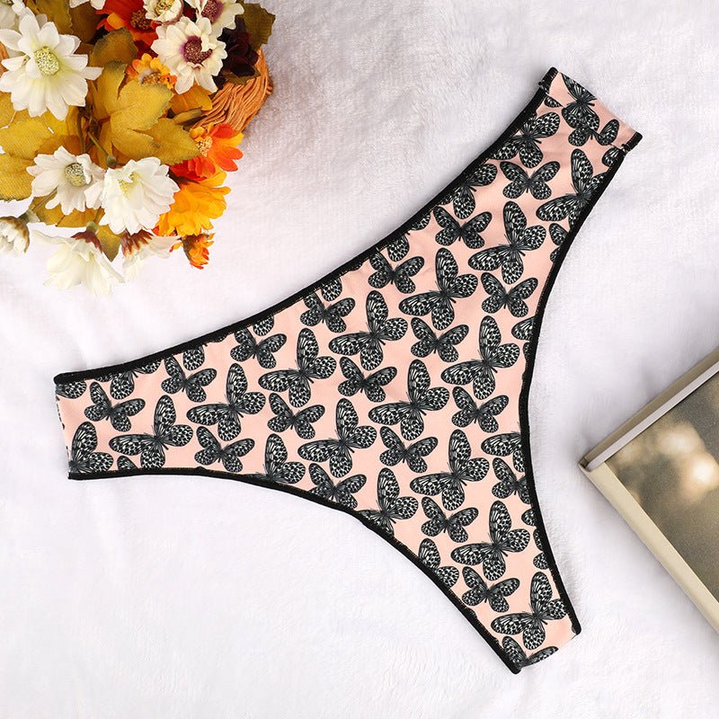 European Style New pattern Breathable Exotic Low-rise T panties