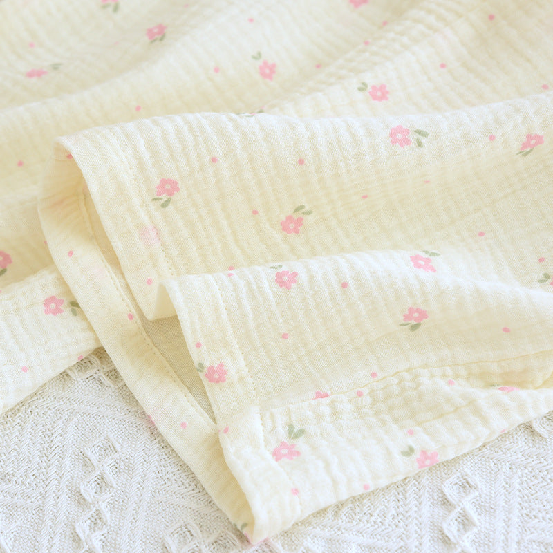 Women's Cotton Yarn Long Sleeve Round Neck Polka Dots Loose Loungewear Set