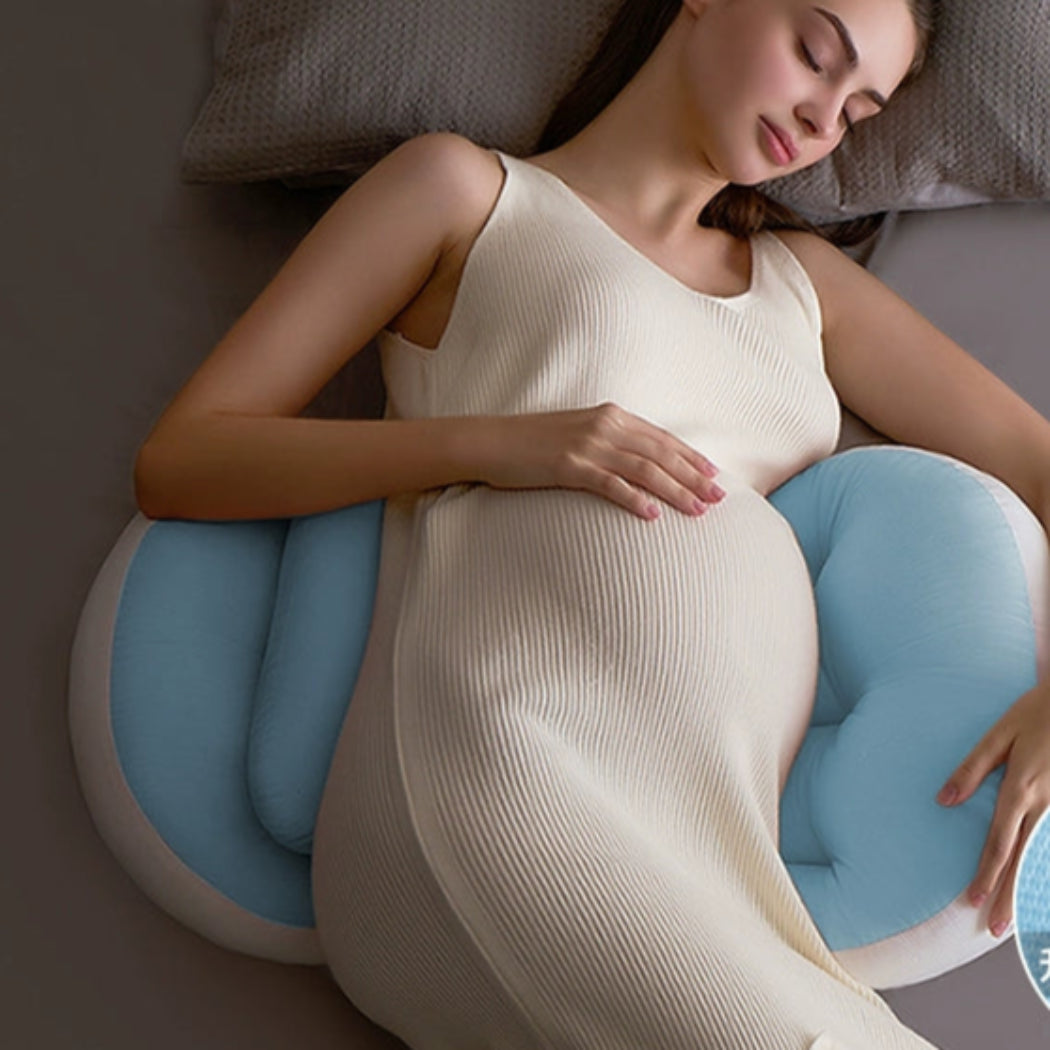 Ergonomic U-Shaped Pregnancy Pillow with Waist and Belly Support