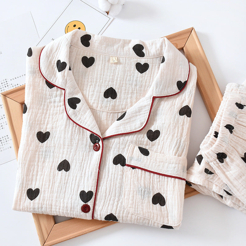 Women's New Double Cotton Yarn Comfortable Breathable Luxury Loungewear