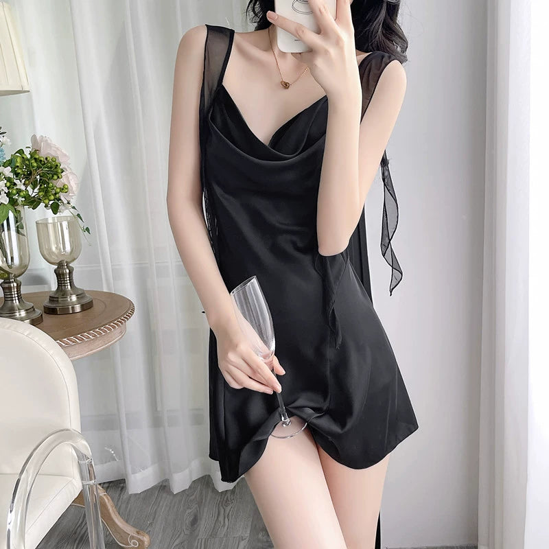Women's Summer Sexy Lace Pure Lust Suspenders Nightdresses
