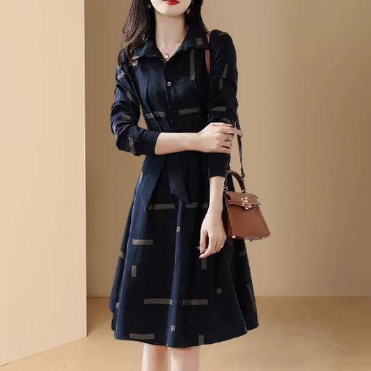 High-end Luxury Coller Formal Dress With Belt