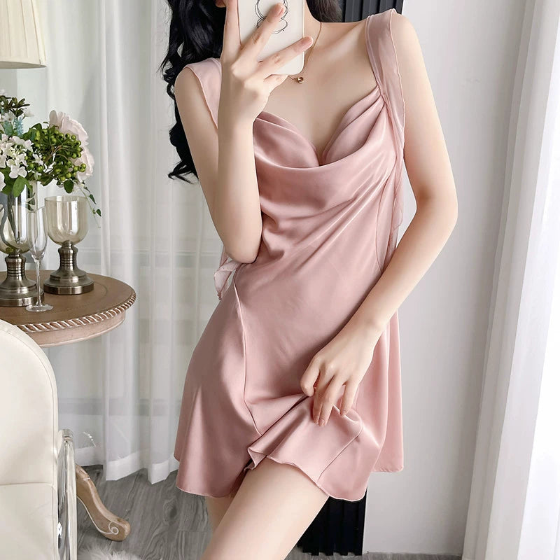 Women's Summer Sexy Lace Pure Lust Suspenders Nightdresses