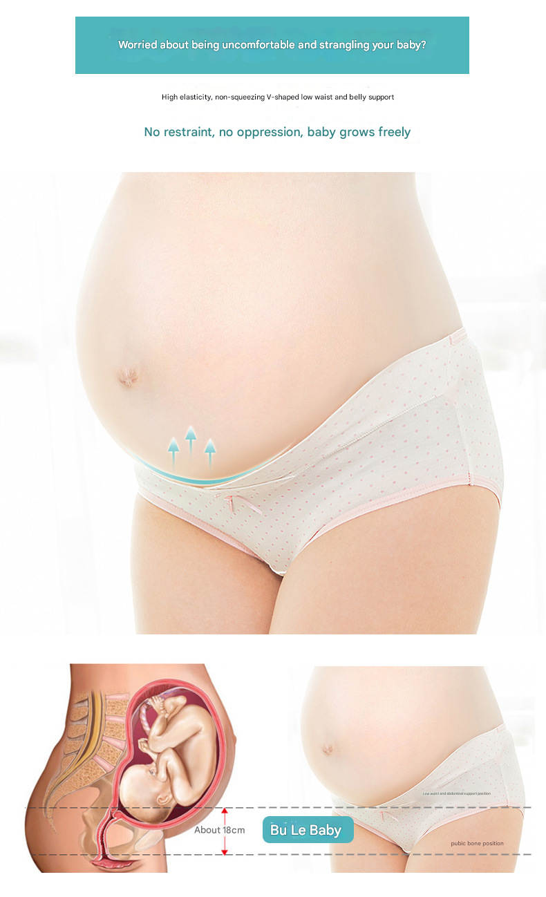 New Maternity Belly Support Plus Size Cotton Panties 3 in 1 Set