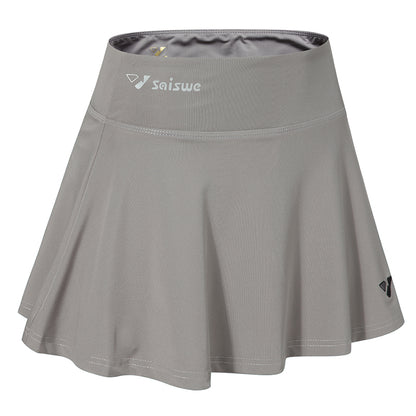 Women's Sports Short Skirt Quick-Drying Breathable Half-Length Pleated Pants Skirt