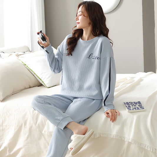 Winter Warmth Cotton Laminated Stylish Loungewear Set