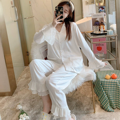 All Season Cozy Comfortable Ice Silk Loungewear Set