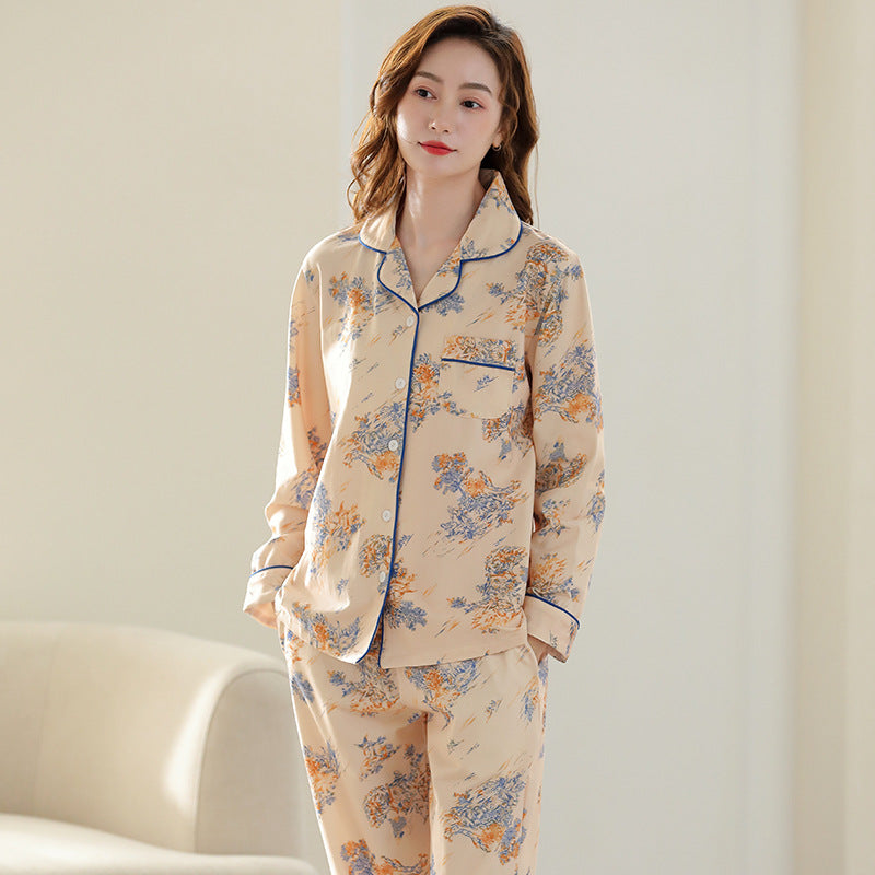 Luxury Comfortable Loose Fit Breathable Cotton PJ Set