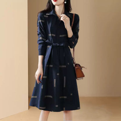 High-end Luxury Coller Formal Dress With Belt
