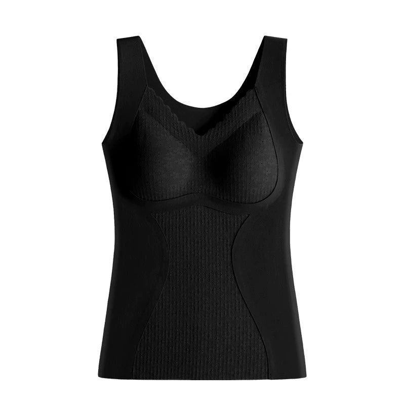 Winter Thermal Vest For Women's Inner-Wear With Bra Pads