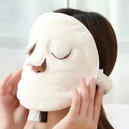 Hot And Cold Compresses Moisturizing Hydrating Thickening Absorbent Face Towel Mask