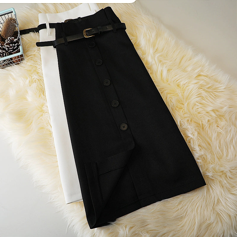 Elegant Vintage Formal A-Line Midi Skirt For Woman