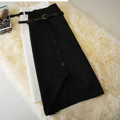 Elegant Vintage Formal A-Line Midi Skirt For Woman