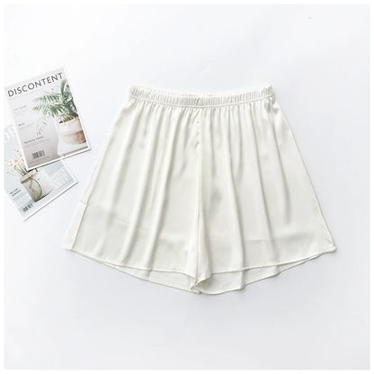 Women's Summer Shorts Thin Ice Satin Silk Home wear