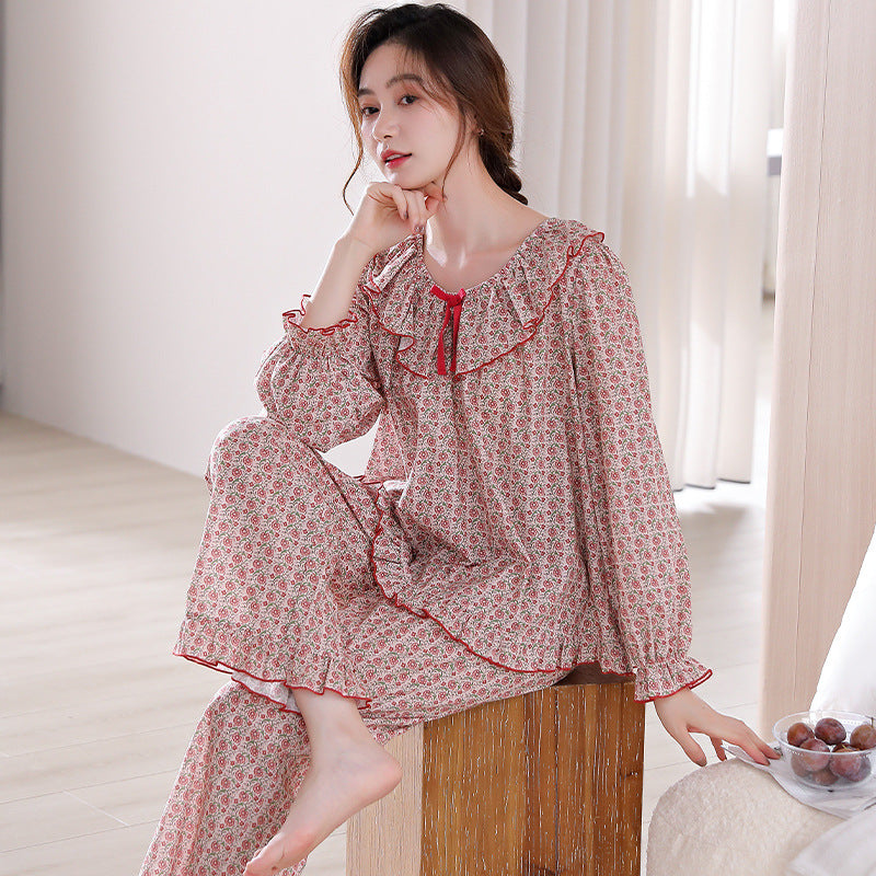 Petal Soft Pure Cotton Long Sleeve Pajama Set for All Seasons