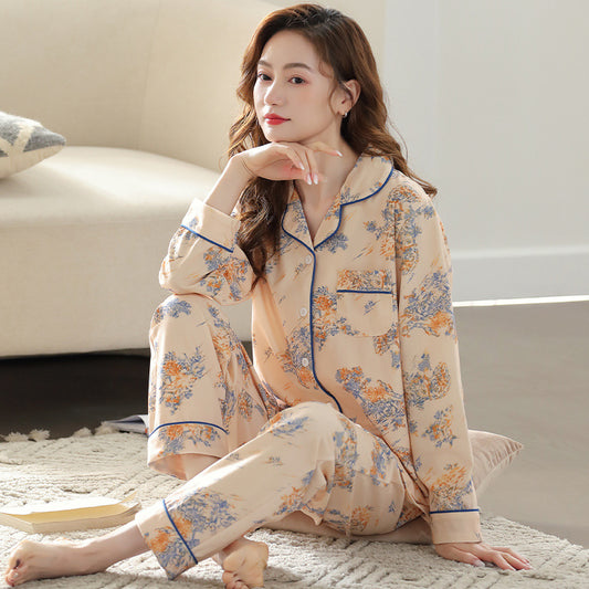 Luxury Comfortable Loose Fit Breathable Cotton PJ Set