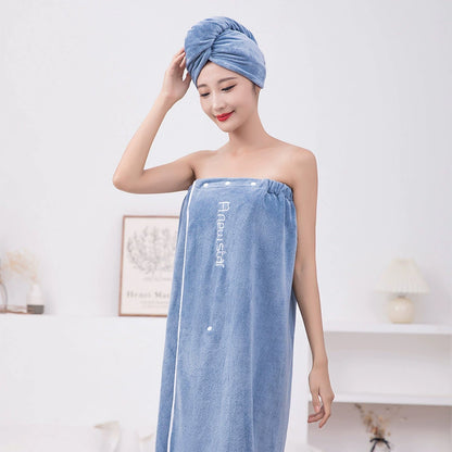 Women's Bath Towels Worn And Wrapped Non-Cotton Absorbent Bath Skirt Bathrobe