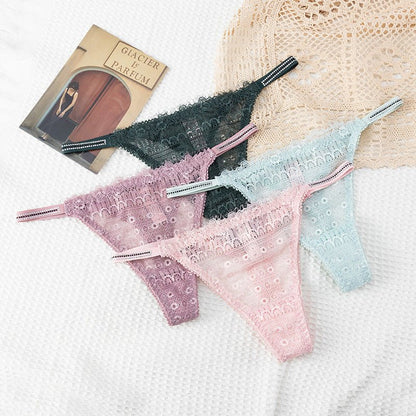 Exclusive High-Quality Lace Exotic Bikini Thong Panties