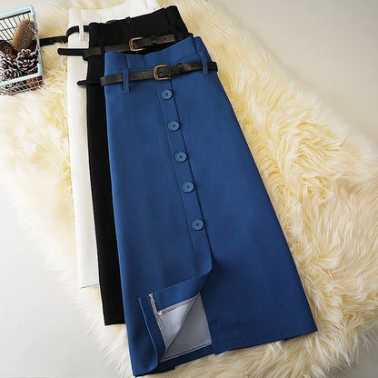 Elegant Vintage Formal A-Line Midi Skirt For Woman