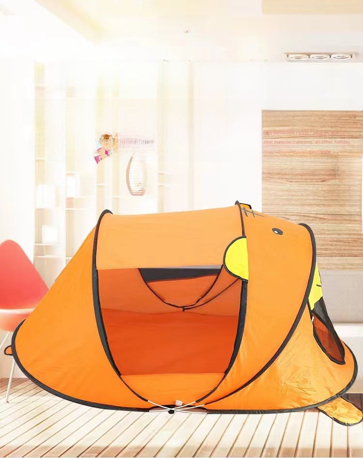 Kids Indoor Dollhouse Tiger Dinosaur Cartoon Foldable Tent