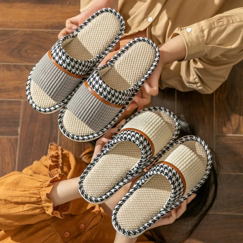 High-quality Thick-Soled Cotton and Linen Slippers