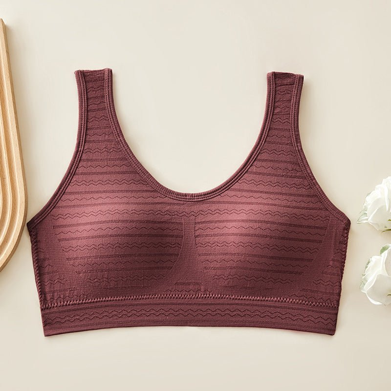 Fixed Cup High Quality Padded Cotton Breathable Sports and Yoga Bra