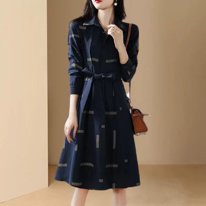 High-end Luxury Coller Formal Dress With Belt