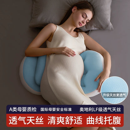 Ergonomic U-Shaped Pregnancy Pillow with Waist and Belly Support