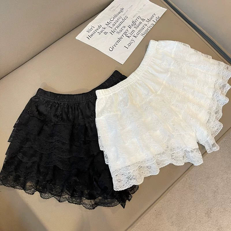 Women's Summer Friendly Cake skirt lace pants