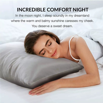 Imitation ice Silk Pillow Cover For Good Hair & Sleep