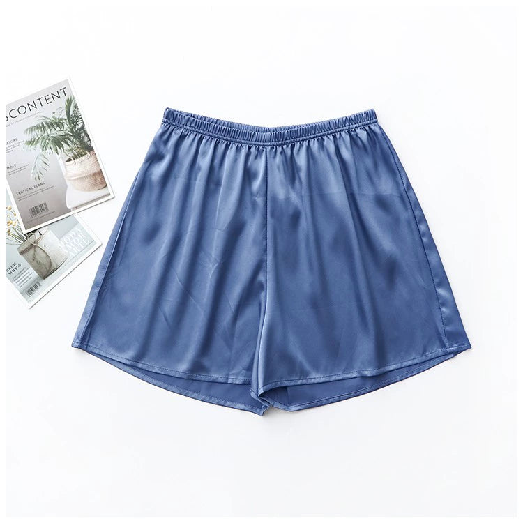 Women's Summer Shorts Thin Ice Satin Silk Home wear