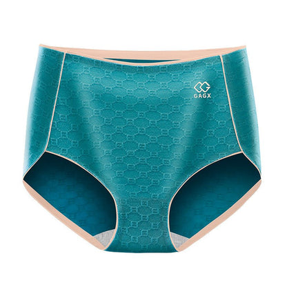 New Seamless High Waist Women's Jacquard Cotton Belly Shirnk Panties