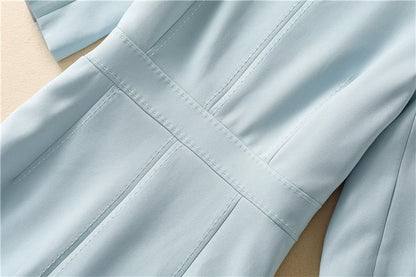 Luxury Mark-Cut Slim Hip Fit and Mid-Length Dresses