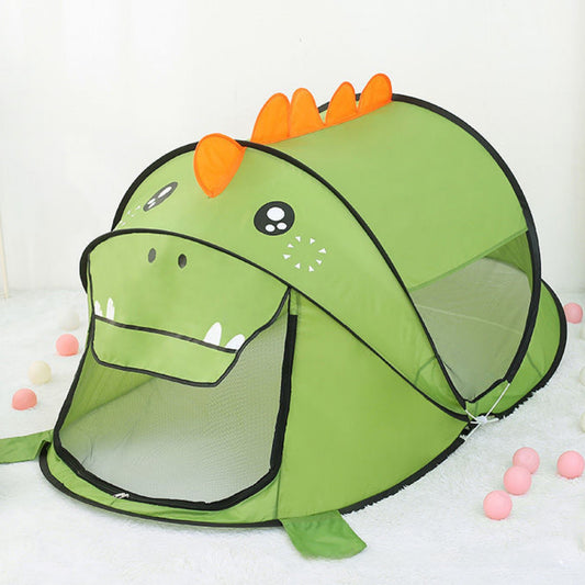 Kids Indoor Dollhouse Tiger Dinosaur Cartoon Foldable Tent