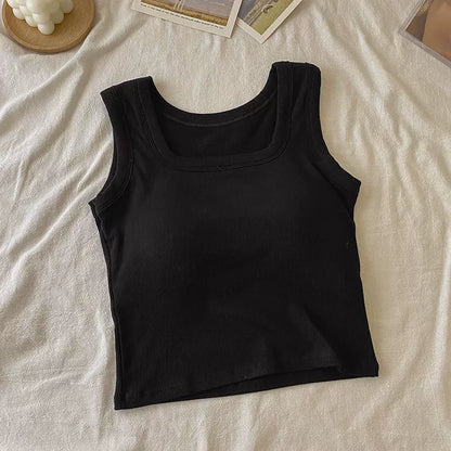High Elastic Yoga Camisole Top With Built-in Bra For Women