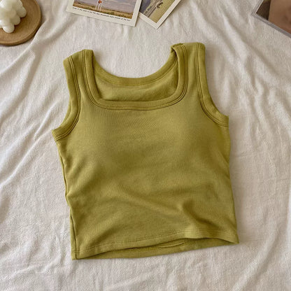 High Elastic Yoga Camisole Top With Built-in Bra For Women