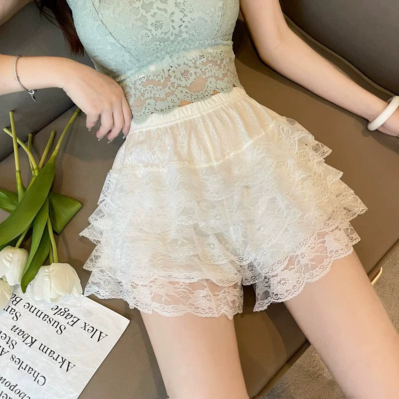 Women's Summer Friendly Cake skirt lace pants