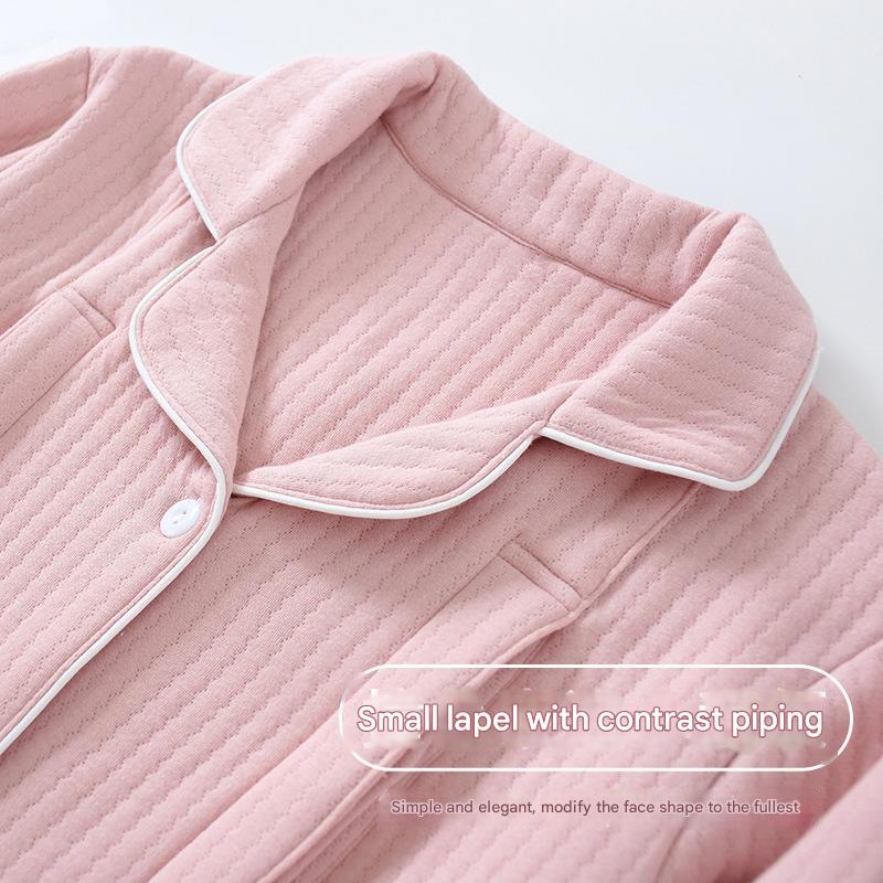 Medium Thick Winter Warmth Air Cotton confinement clothes PJS for Pregnant Women