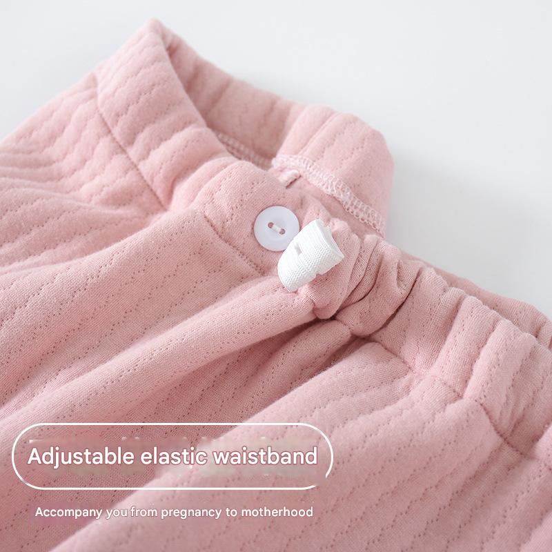 Medium Thick Winter Warmth Air Cotton confinement clothes PJS for Pregnant Women