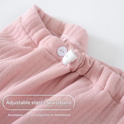 Medium Thick Winter Warmth Air Cotton confinement clothes PJS for Pregnant Women