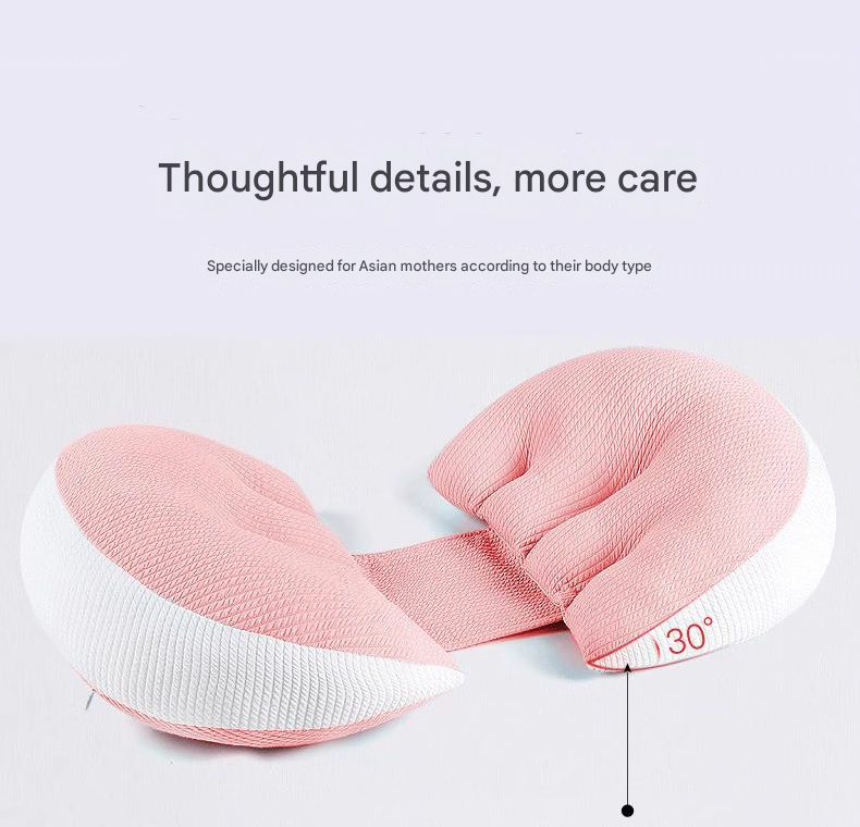 Ergonomic U-Shaped Pregnancy Pillow with Waist and Belly Support