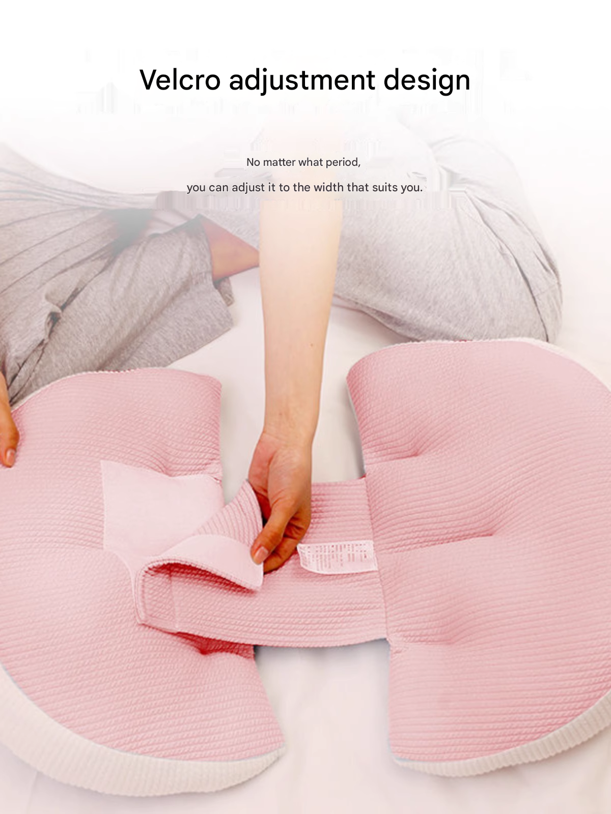 Ergonomic U-Shaped Pregnancy Pillow with Waist and Belly Support